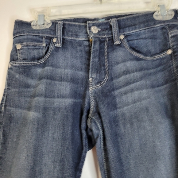 7 For All Mankind Straight Leg Womens Dark Wash Jeans Size 25 - Picture 3 of 11